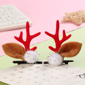 Indo - Jepit Rambut Natal / Jepit Rambut Tanduk Rusa / Hairpin Tanduk Rusa / Hairpin Tema Natal / Hairclip Tanduk Rusa