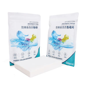 50pcs Washing Machine Use Mixed Dyeing Proof Color Absorption Sheet Anti Dyed Cloth Laundry Papers Catcher Grabber Cloth