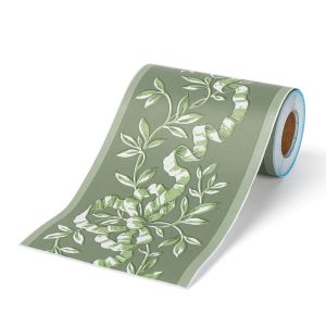 PIEPING PVC Waterproof Retro Embossing Vinyl Decals Skirting Line Baseboard Wall Border Stickers Waist Line Wallpaper