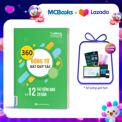 360 Động Từ Bất Quy Tắc Và 12 Thì Cơ Bản Trong Tiếng Anh Bản Khổ Nhỏ Cho Người Học Cơ Bản - Học Kèm App Online
