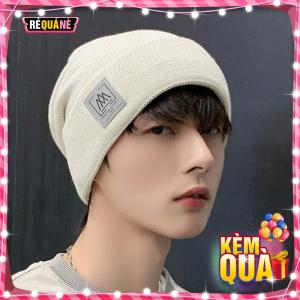 Nón Len Thời Trang Nam Nữ 2 Lớp Dày Ấm Phối Logo Núi Xinh Xắn RQN2623 - requane
