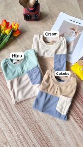 TWO TONE KAOS PENDEK/ KAOS ANAK/ KAOS COTTON COMBED 30s / KAOS ANAK MURAH