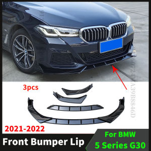 Front Bumper Lip Cover Chin Guard Deflector Protector For BMW G30 540i 525i 530i M 5 Series 2021 2022 Facelift Tuning Body Kit