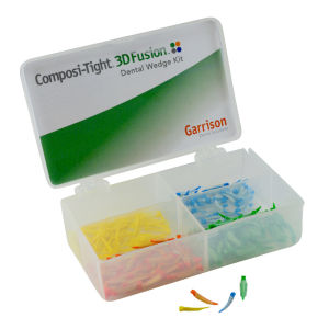 Garrison Composi-Tight 3D Fusion Interproximal Wedge Mini Kit Matrix FXK4-M Anatomic wedges for tight proximal contacts Dental Clinic Supplies Dentist Lab Material