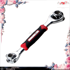 ประแจ ประแจอเนกประสงค์ 8หัว ประแจด้ามบล็อก ใช้งานได้หลากหลาย 52In1 ประแจรวม ผลิตจากเหล็กกล้าคาร์บอน พร้อมที่จับยางกันลื่น