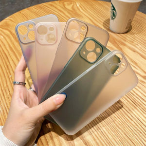 CrashStar 0.3MM Ultra-thin Matte Clear Shockproof Phone Case For iPhone 17 16 15 14 13 12 11 Pro Max Air 16e XS XR X 8 7 Plus + SE 2020 Frosted Transparent Phone Casing Hard Phone Cover With Full Cover Lens Camera Protection Top Seller