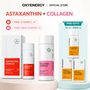 Ready Stock OXYENERGY Nutritional Supplement Collagen + Astaxanthin Combo Set