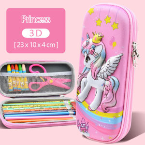 3D น่ารักกรณีดินสอโรงเรียนปากกากระเป๋า Kawaii กล่องดินสอสำหรับสาวๆออแกไนเซอร์เครื่องเขียน