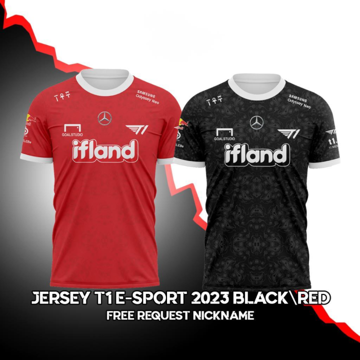 New JERSEY T1 ESPORTS 2023-2024 (Free Custom nickname