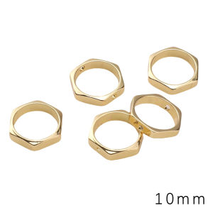 6/8/10mm 1 cái/túi Đồng lục giác hạt vòng hạt vòng cho DIY làm trang sức thời trang phụ kiện