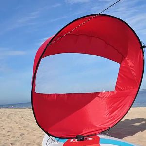 46 inch Kayak Wind Sail Folding Kayak Downwind Wind Paddle Sailing Popup Paddle Board Sail Canoe Inflatable Boat SUP Sail