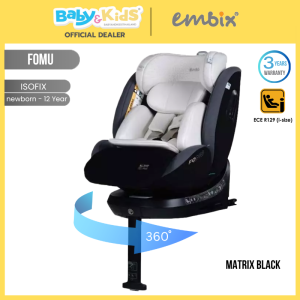 🎈 New ศูนย์ไทย หมุนได้ 360°แรกเกิด ถึง 12 ปี🎈Embix Fomuคาร์ซีท คาร์ซีทเด็ก ติดตั้งระบบIsofix มาตรฐาน I-SIZE รับประกันศูนย์ไทย 3ปี