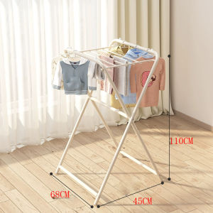 Giá phơi quần áo Hạ cánh Trang chủ Ký túc xá Có thể gập lại Quần áo Hanger Dễ dàng Nội thất Treo quần áo Cửa sổ Phòng