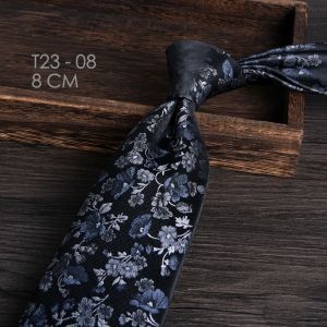 8CM Premium Quality Men Tie Polyester Hand Made Hand Tie Business Tie Formal Office Adult Casual Tie 23