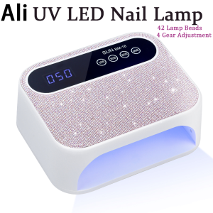 Ali UV LED Nail Lamp 168w  High Power Three-speed Adjustment Time for Nails Dry Quickly Professional Nail Tools