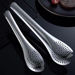 304 Stainless Steel Food Tongs Multi-Functional Mesh Exquisite Food Tongs Restaurant Baking Bread Tongs Cold Dish BBQ Tongs [ Free Shipping ]