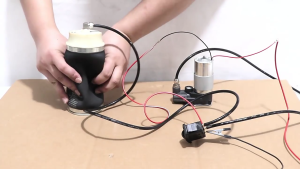 Car Truck Seat Air Pump Electric Manual Paddle-Valve Control Air Spring Start Switch with Pneumatic Adjustment Universal