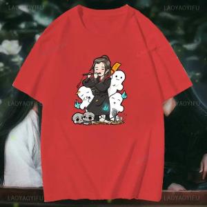 [Local Stock] HBESTY  Mo Dao Zu Shi The Untamed Lan WangJi Wei Wu Xian Printed T-shirts Women Summer Graphic Tees Shirts for Woman Tshirts Cotton Tops