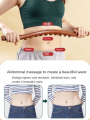 8 Beads Wooden Belly Scraping Stick Belly-Thinning Weight-loss Thin Waist Slimmer Little Belly Whole Body Massage Tool Meridian Dredging Anti Cellulite按摩棒刮痧减肥擀筋棒. 