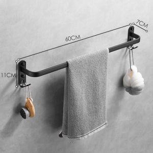 Believe Premium Aluminum Towel Bar Wall Mounted Rack Bathroom Towel Rack Holder Towel Hanger Rak Bilik Mandi Tandas