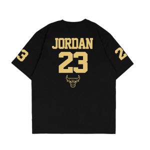 Otsky Kaos Pria Ft Chicago Black X GM006 Cotton 24s