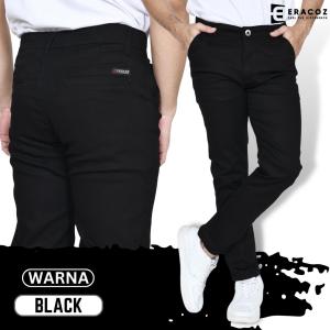 ERACOZ Celana Chino Panjang Pria Combed Stretch Skinny Fit Big Size Jumbo