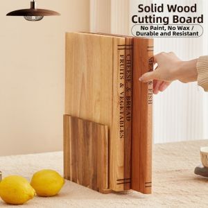 SKJK 1/3 Pieces Multi-Functional Wooden Cutting Board Thickened Large Size Book Chopping Block Practical Minimalist Chopping Board Kitchen Tools