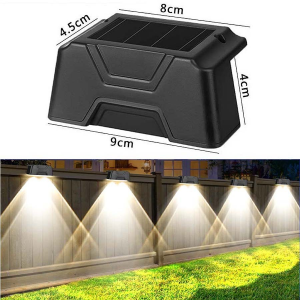 Vimite LED Solar Garden Light Outdoor Waterproof Save Energy Super Brilliant Wall Lamp Warm lighting Night Decorative Light for Courtyard Gate Street Fence