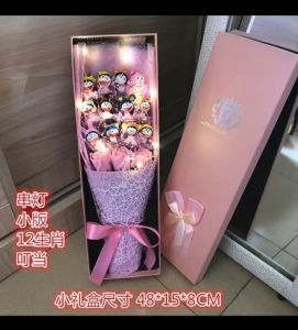 Plush Cartoon Bouquet Gifts Flowers Couple Dating Present Birthday Graduation Anniversary Gift