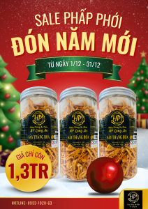 Combo Mua 2 Được 3 Hũ 50 gr - Trà Đông Trùng Hạ Thảo Sấy Thăng Hoa HP Long An
