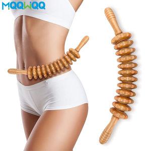 Curved Massager Handheld Roller Stick Wooden Lymphatic Drainage Massager for Anti-Cellulite Body Muscle Belly Waist Relief2026