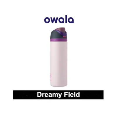 (SG Dliver)24/32oz Owala FreeSip 304 Food-Grade Water Bottle Stainless Steel Vacuum Insulation With Locking Push-Button Lid