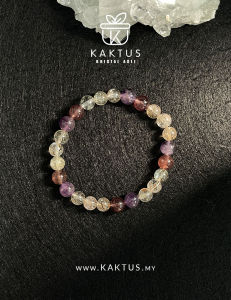 Kaktus Mystic Aurora Crystal Bracelet (Protection Health Shielding)