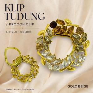 ZK Jewellery 1pc Kerongsang Klip Tudung Premium Crystal Clip Brooch Hijab Muslimah K3525