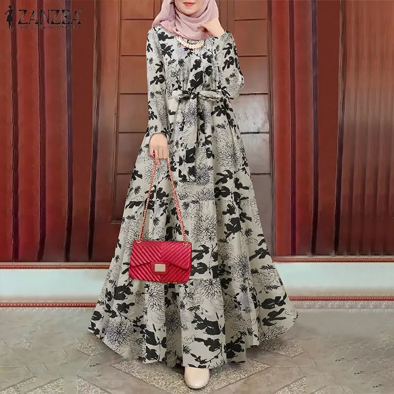 Baju floral 2025 maxi dress