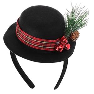 Giáng sinh theo chủ đề thu nhỏ mũ nón vải mềm bờm tóc đạo cụ cho hình ảnh gia đình trường biểu diễn sự kiện