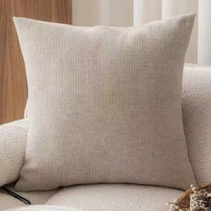 HETU070703. Black Border Pillowcase Cotton-linen Soft Cushion Cover French Medieval Style Square Decorative Pillow Cover Home Decoration