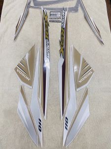Bộ tem decal dán xe máy honda wave rsx 110 đời 2014 màu đồng zin thái siêu đẹp