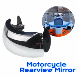 SFJHF 180 Degree Wide Angle Motorcycle Rearview Mirror Blind Detection Clear Parabolic Windshield Wide Angle Mirror General Adjustable HD Convex Mirror Sport Bike