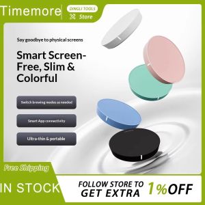 TIMEMORE Black Mirror Dot Smart Coffee Electronic Scale APP Interconnection Bluetooth Connect Light Thin No‑Screen Digital Scale2026