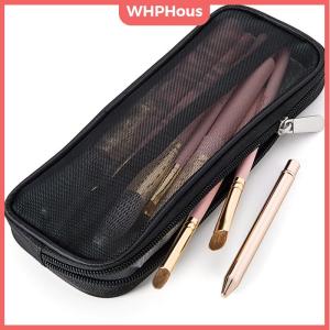 WP💓💛💖 Makeup Brush Travel Case Cosmetic Toiletry Bag Organizer for Men Women Beauty Tools Mesh Dopp Kit Pouch Wash Storage Accessories