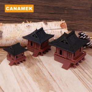 【CANAMEK】 Pavilion Decorations Pagoda Statue Outdoor Fish Tank Adornment Zen Garden Aquarium Ornament Bonsai Landscaping