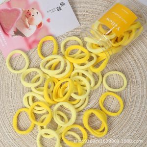 50 pcs / box Rubber Band Hair Tie Band Korean Style Fashionable Colorful Student Girl Accessories Korean-Style Hair Elastic