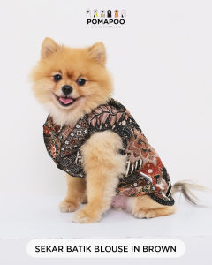 POMAPOO - Baju Kucing dan Baju Anjing  Sekar Batik Blouse
