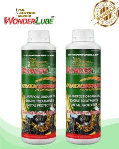 Wonderlube Maximum Performance (BUNDLE of 2 Bottles 250mL)Organic Oil Engine Treatment & Metal Protector for Car & Motor