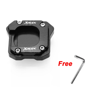 For YAMAHA 300 XMAX250 XMAX V2 Motorcycle Accessories Kickstand xmax side stand shoe Extension Enlarger Pad Side Bracket