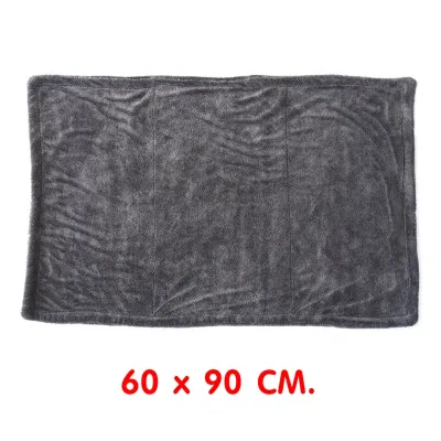 ผ้าไมโครไฟเบอร์ ผ้าเช็ดรถ ระดับ Hi - End ซับน้ำ 2 ด้าน 1200GSM Triple Twisted Microfiber Drying Towel !!
