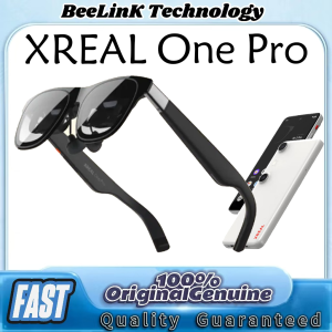 2025 New XREAL One Pro AR Smart Glasses | 477" HD Screen 57 FOV Ultra Large Viewing Angle | 3DoF Space Hovering 3D Real Glasses | For iPhone Mac Switch PS5 Game Private Cinema | XREAL AR Smart Glasses