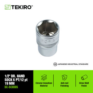 TEKIRO 1/2 INCH KUNCI SOCK 6 PT 19 MM / MATA SOK / ANAK SOK / TOOLS - ALAT PERKAKAS