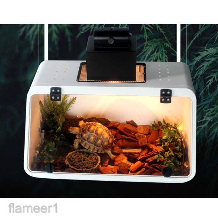 Reptile Turtle Tortoise Vivarium Box Aquarium Tank Case with Basking ...
